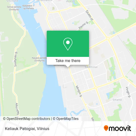Карта Keliauk Patogiai