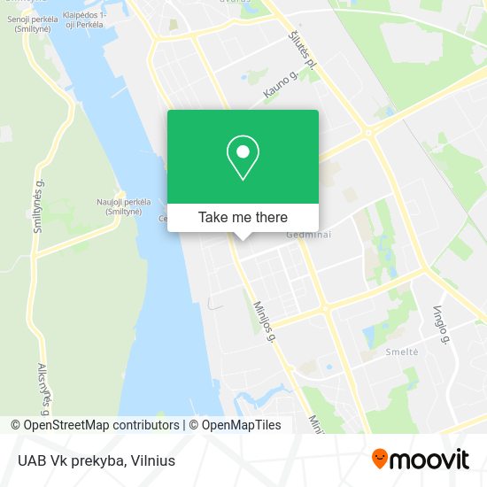 Карта UAB Vk prekyba