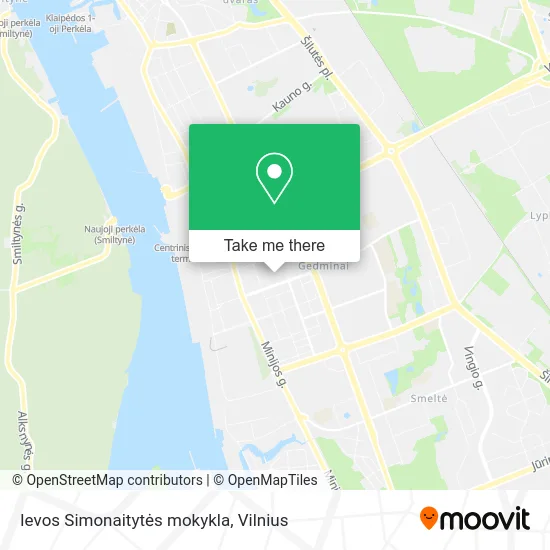 Карта Ievos Simonaitytės mokykla