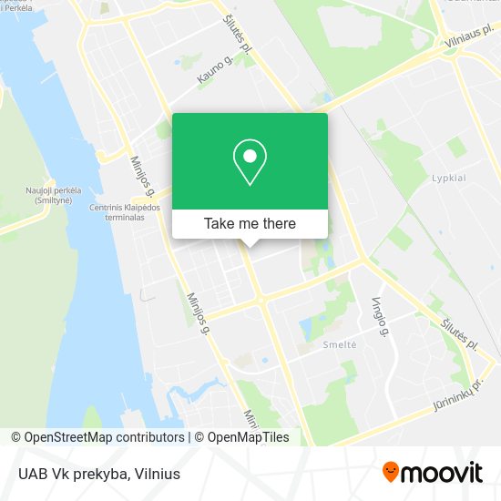 Карта UAB Vk prekyba