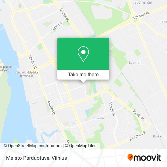 Карта Maisto Parduotuve