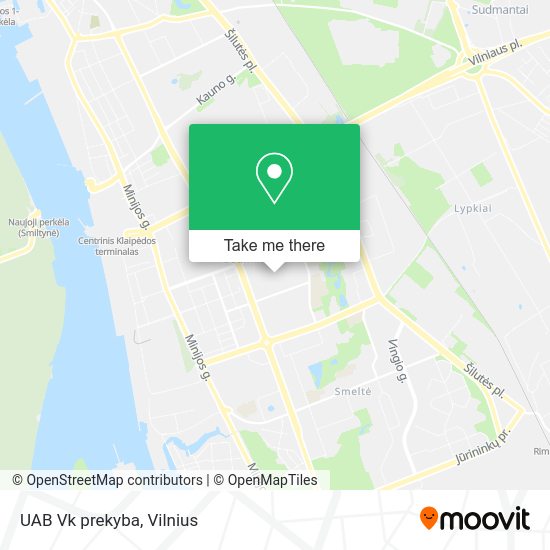 Карта UAB Vk prekyba