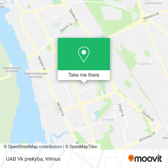 Карта UAB Vk prekyba