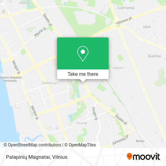 Карта Palapinių Magnatai