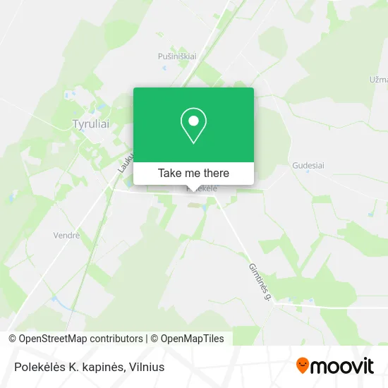 Карта Polekėlės K. kapinės