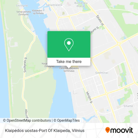Карта Klaipėdos uostas-Port Of Klaipeda