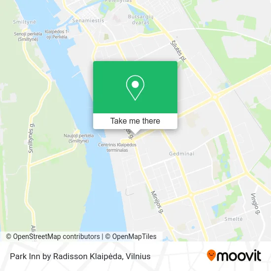 Карта Park Inn by Radisson Klaipėda