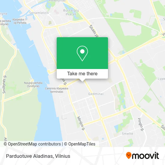 Карта Parduotuve Aladinas