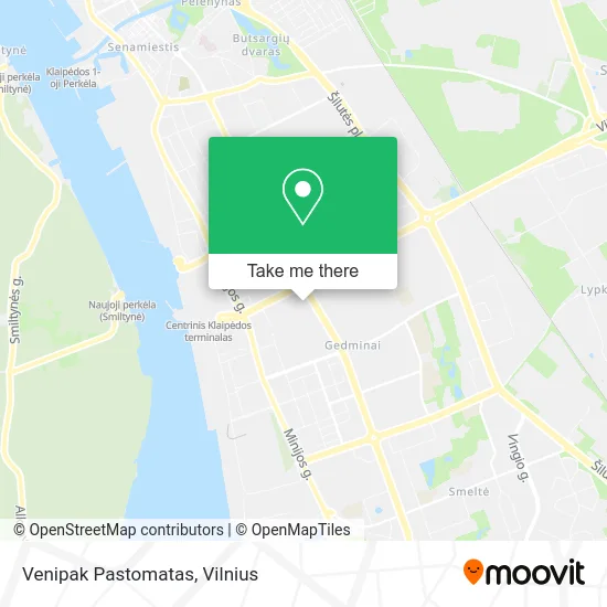 Карта Venipak Pastomatas