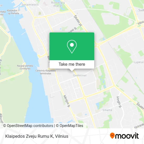 Карта Klaipedos Zveju Rumu K