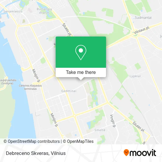 Карта Debreceno Skveras
