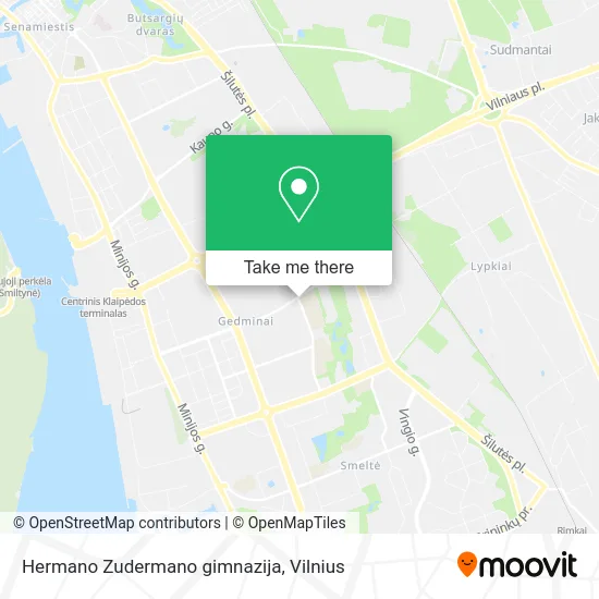 Карта Hermano Zudermano gimnazija