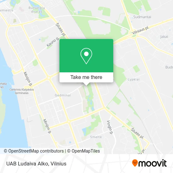 Карта UAB Ludaiva Alko