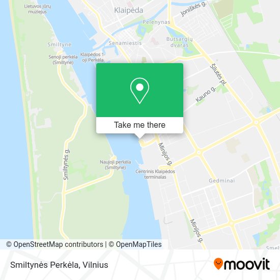 Карта Smiltynės Perkėla