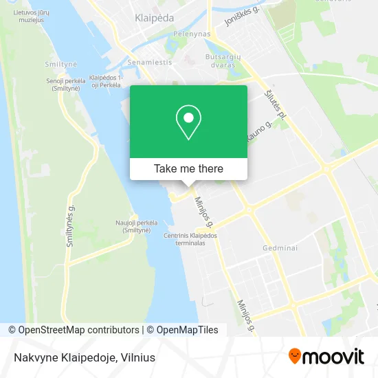 Карта Nakvyne Klaipedoje