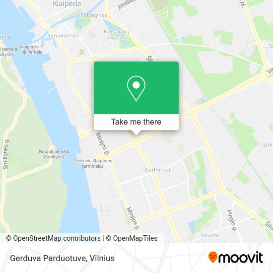Карта Gerduva Parduotuve