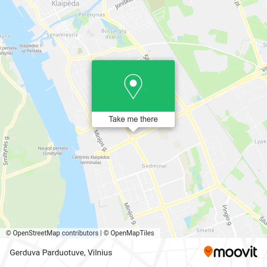Карта Gerduva Parduotuve