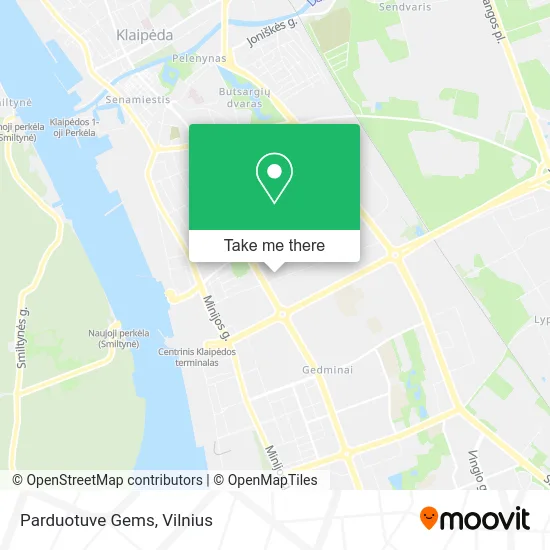 Карта Parduotuve Gems