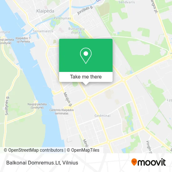 Balkonai Domremus.Lt map