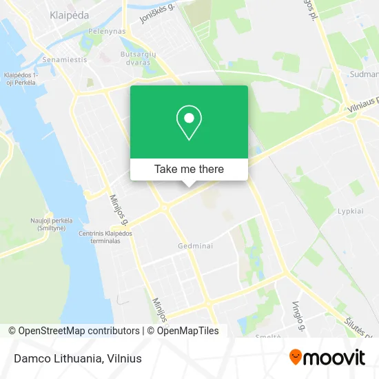 Карта Damco Lithuania