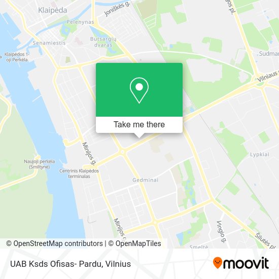 Карта UAB Ksds Ofisas- Pardu