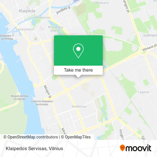Карта Klaipedos Servisas