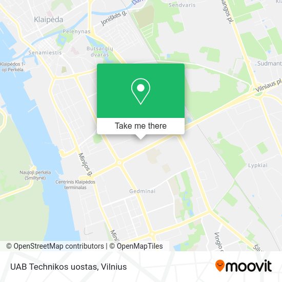 Карта UAB Technikos uostas