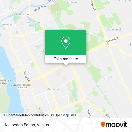 Карта Klaipėdos Eoltas