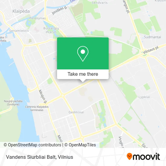 Карта Vandens Siurbliai Balt