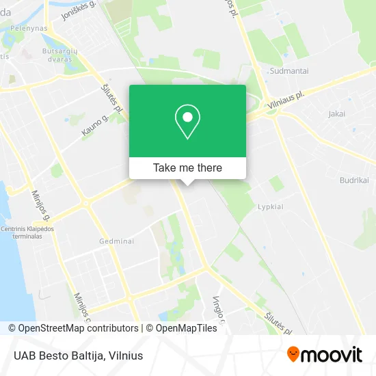 Карта UAB Besto Baltija