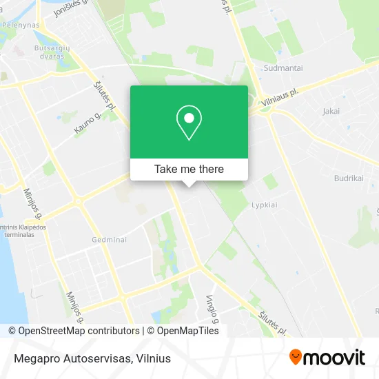Карта Megapro Autoservisas