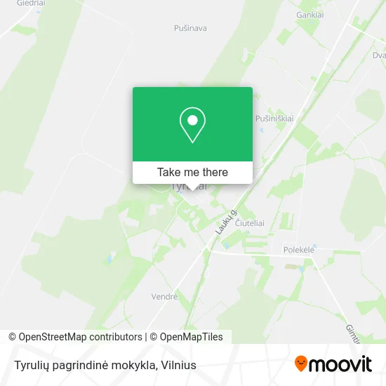 Карта Tyrulių pagrindinė mokykla