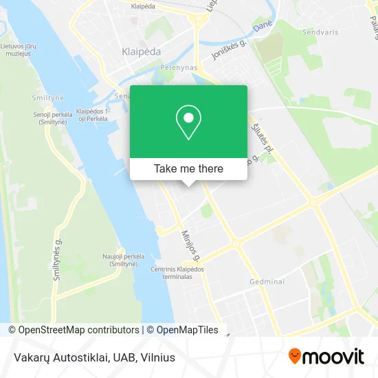 Карта Vakarų Autostiklai, UAB