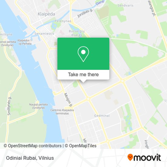 Карта Odiniai Rubai