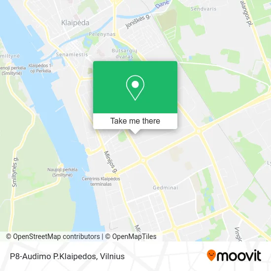 Карта P8-Audimo P.Klaipedos