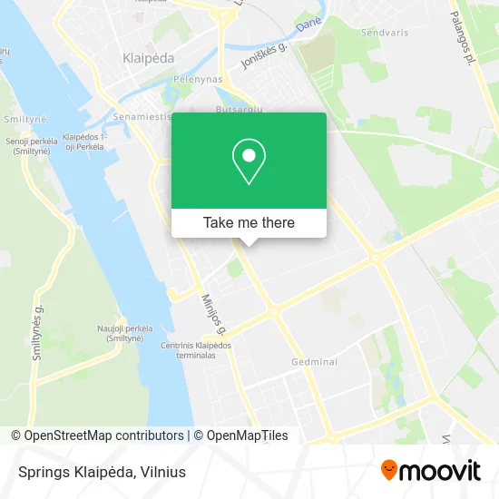 Карта Springs Klaipėda