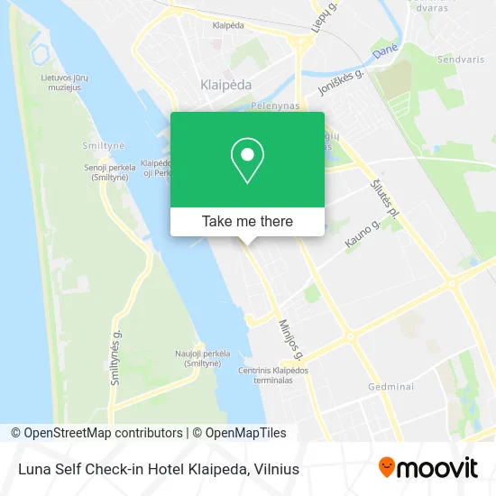 Карта Luna Self Check-in Hotel Klaipeda