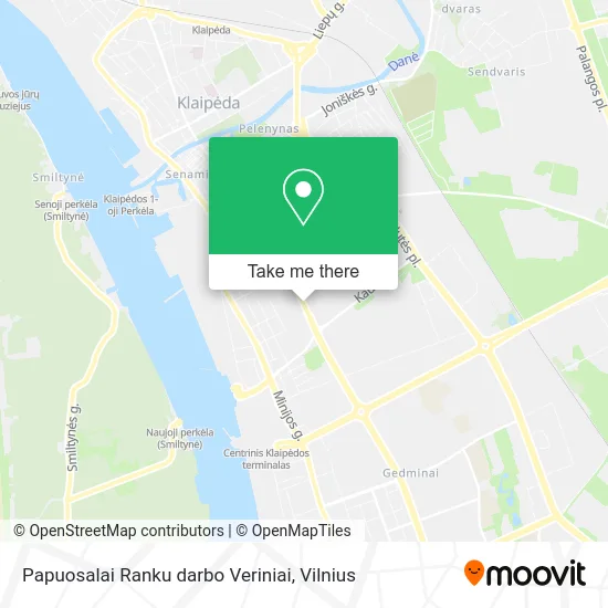 Карта Papuosalai Ranku darbo Veriniai