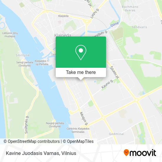 Карта Kavine Juodasis Varnas