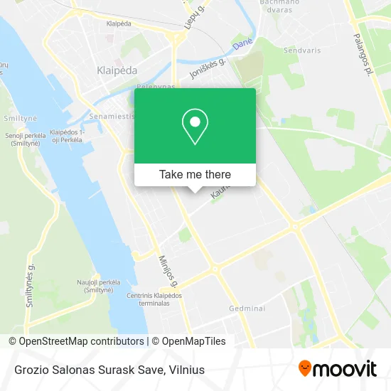 Карта Grozio Salonas Surask Save