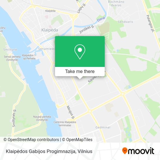 Карта Klaipėdos Gabijos Progimnazija