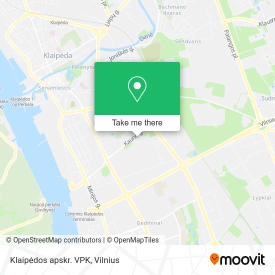 Карта Klaipėdos apskr. VPK