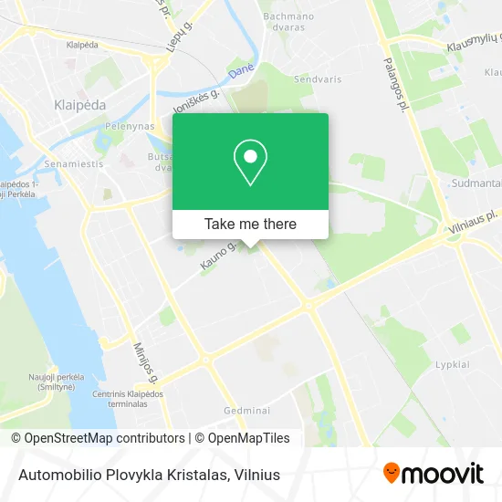Automobilio Plovykla Kristalas map