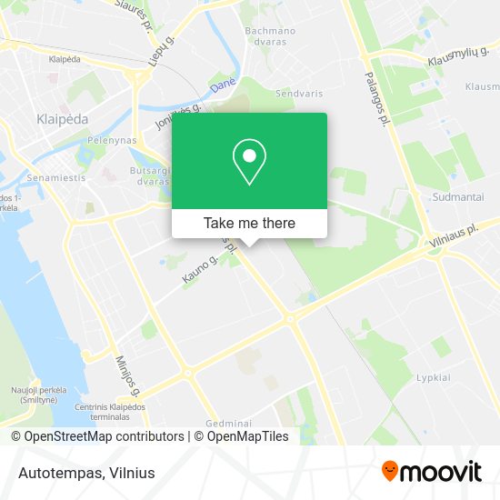 Карта Autotempas