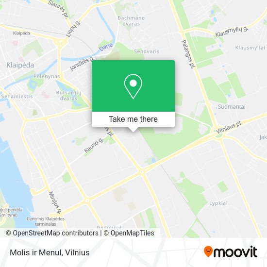 Карта Molis ir Menul