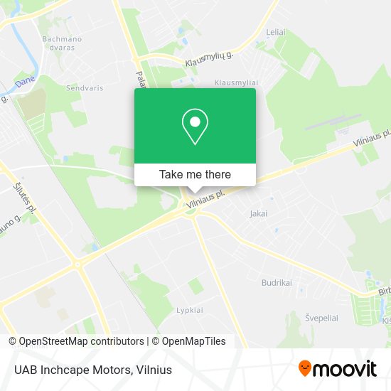 Карта UAB Inchcape Motors