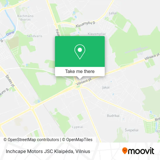Карта Inchcape Motors JSC Klaipėda