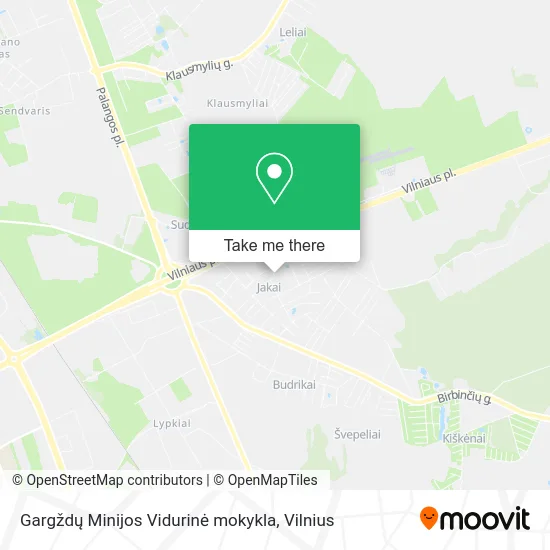 Карта Gargždų Minijos Vidurinė mokykla