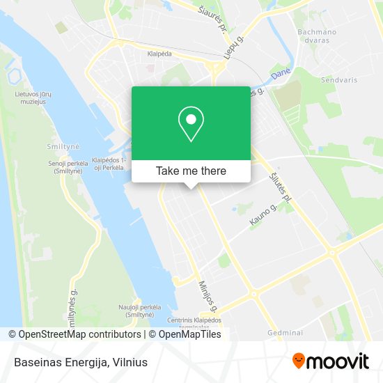 Карта Baseinas Energija