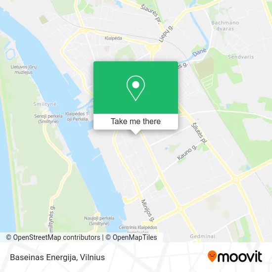 Карта Baseinas Energija